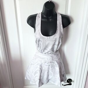 Fila Women's Tru Stretch Core Tank Gray White Marbled Medium